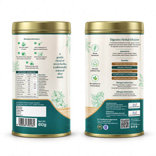 Digestive Herbal Infusion, Loose Leaf